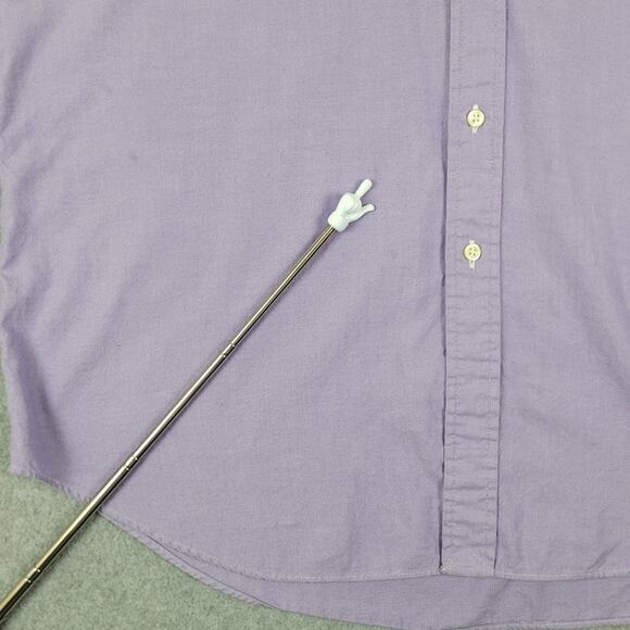 Ralph Lauren Shirt Mens 17 (34-35) Classic Fit Purple Long Sleeve Button Down - Picture 5 of 11